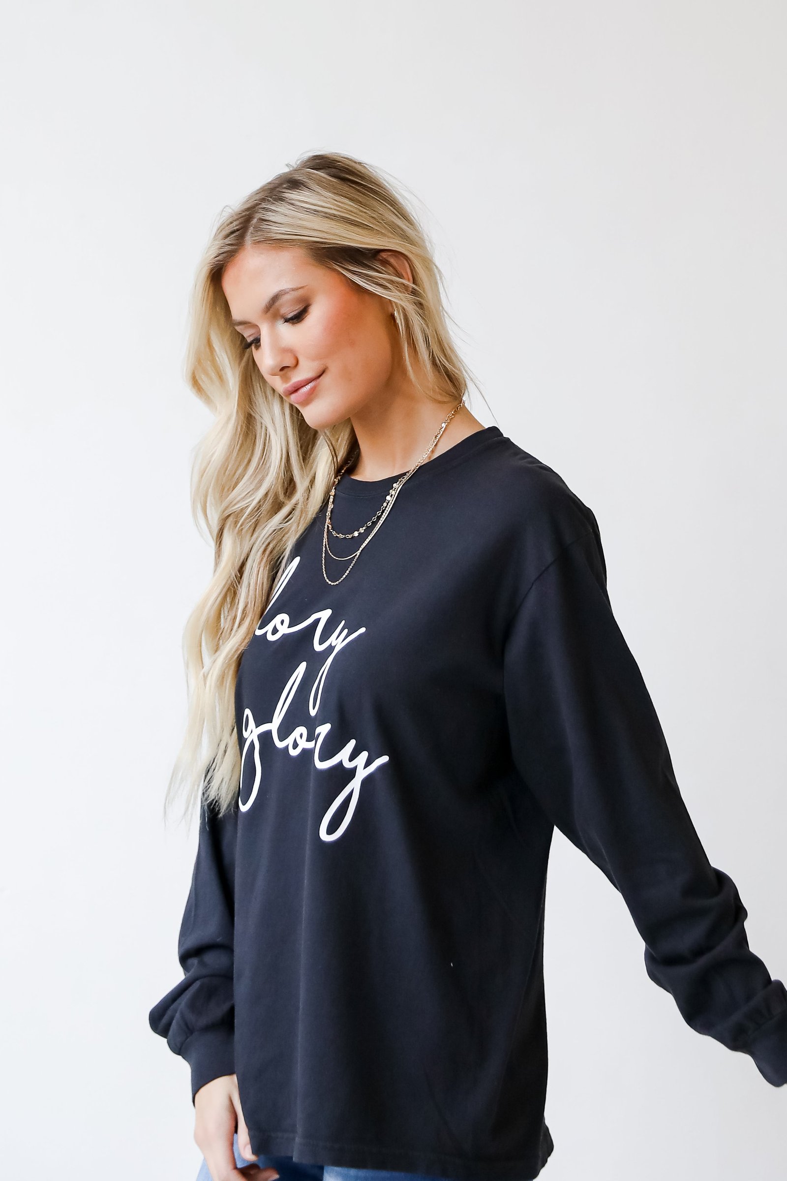 Glory Glory Script Long Sleeve Tee