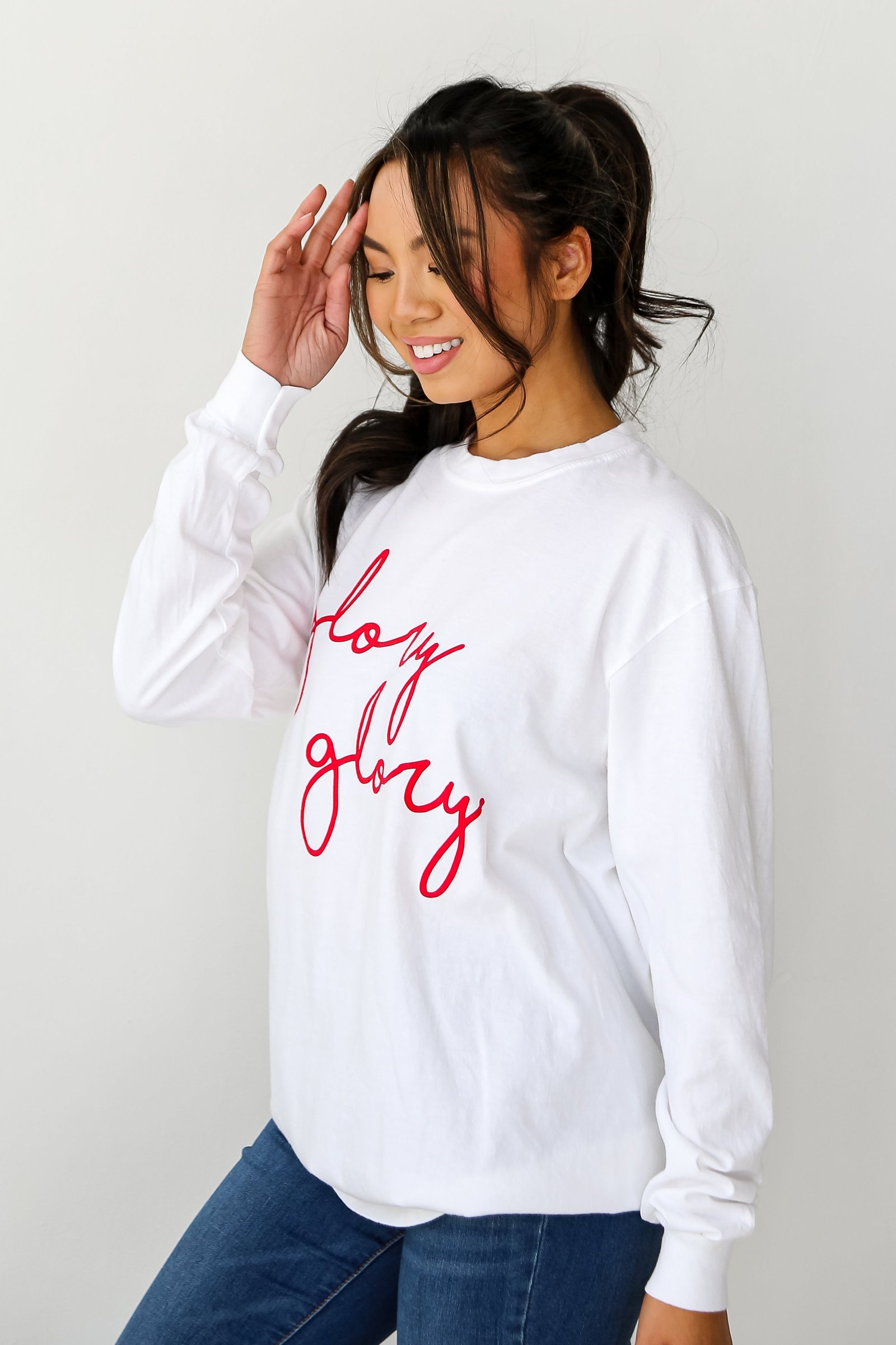 Glory Glory Script Long Sleeve Tee